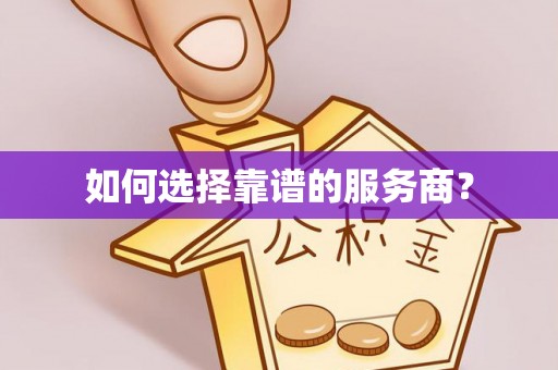 大新如何选择靠谱的服务商？